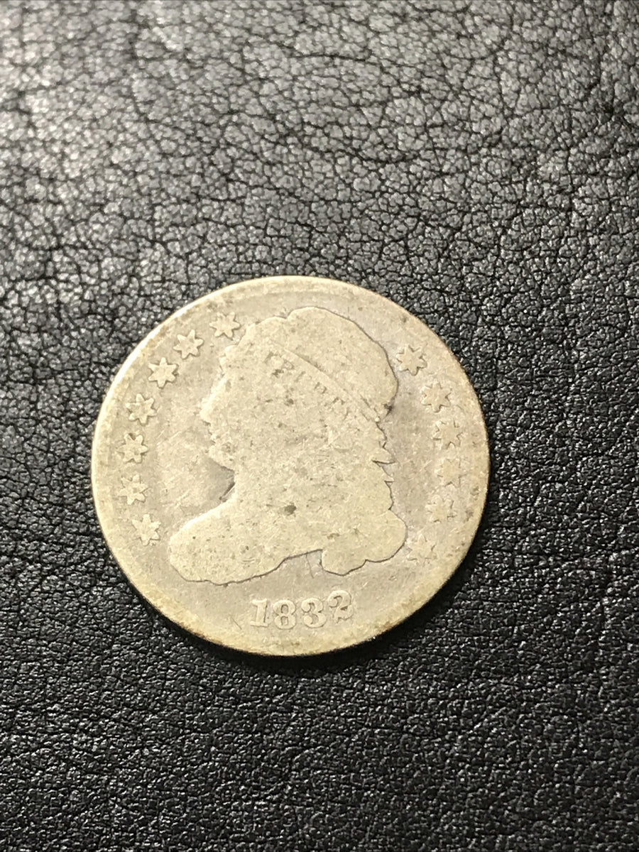 1832 CAPPED BUST DIME SILVER COIN #876