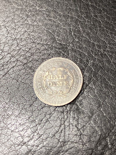 1857 P Seated Liberty Half Dime Great Coin Silver H10C
