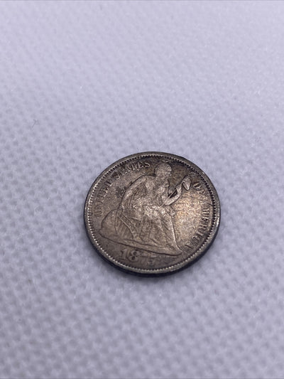 1875 Seated Liberty Silver Dime Great Condition #24849