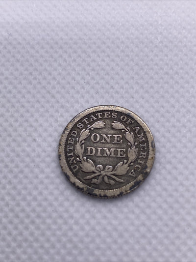 1853 Seated Liberty Silver Dime Arrows Beautiful Silver 10 Cents Coin #3215