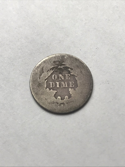 1876 S Seated Liberty Dime 10c Great Coin #HY87