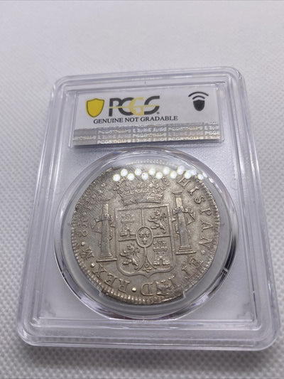 1811 Mo HJ Mexico 8 Reales Armored Bust Large Silver Coin PCGS XF Details #7951