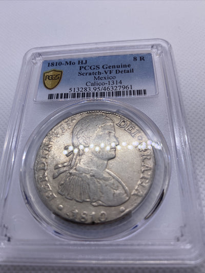1810 Mo HJ Mexico 8 Reales PCGS VF Det Silver Coin Mexican Silver 8 Reals #7961