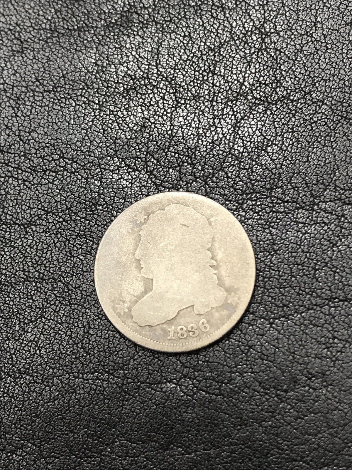 1836 Capped Bust Dime 10c Silver Coin JR-2 R-2 #47653