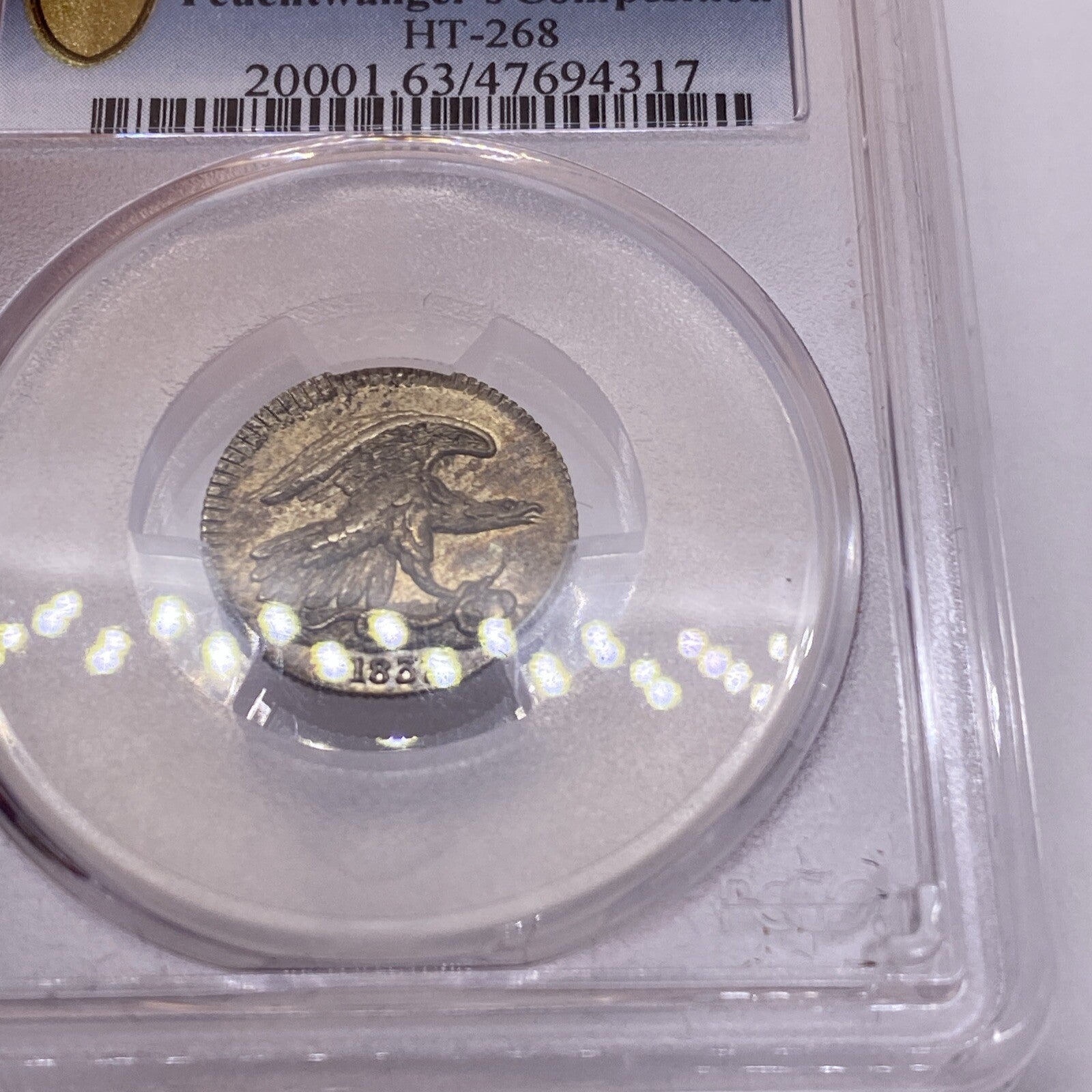1837 Feuchtwanger 1C PCGS MS63 Beautiful Coin Looks Great Unique Rare High Grade