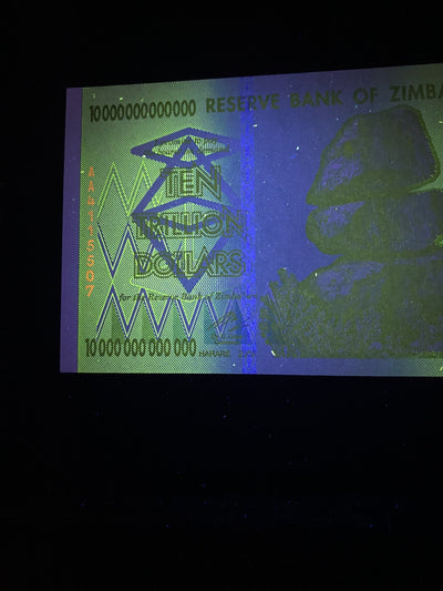 2008 Ten Trillion Zimbabwe Banknote 10 Trillion Dollars Uncirculated Brand New