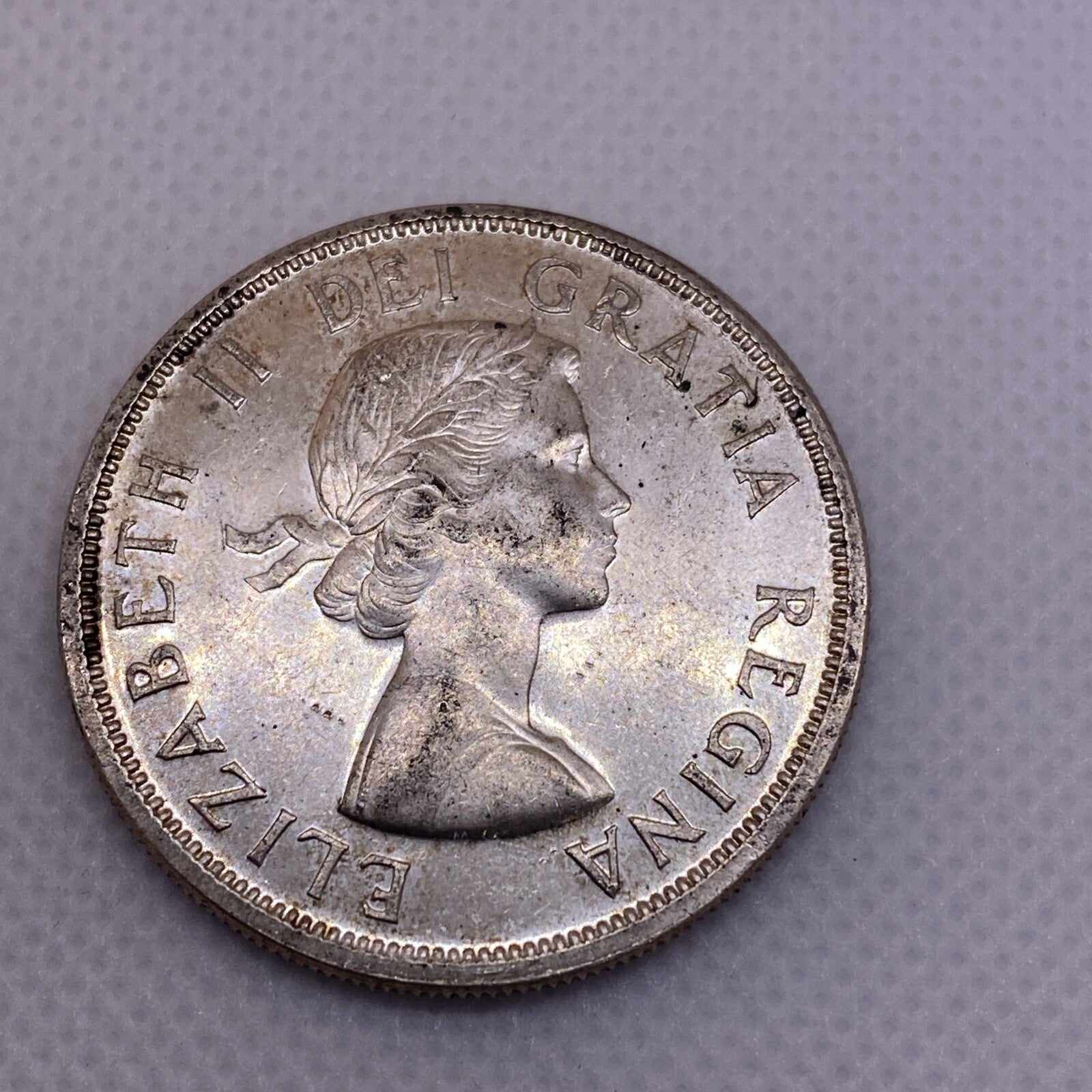 1958 CANADIAN SILVER DOLLAR BEAUTIFUL CANADA SILVER COIN #4700-10