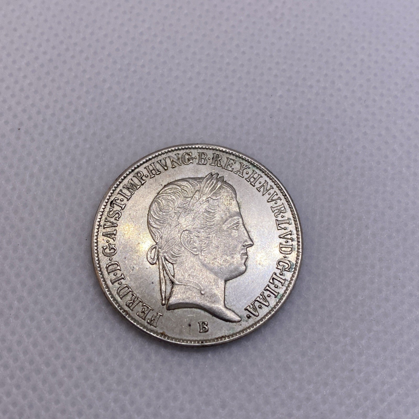 1848 B Hungary 20 Krajczar Silver Coin