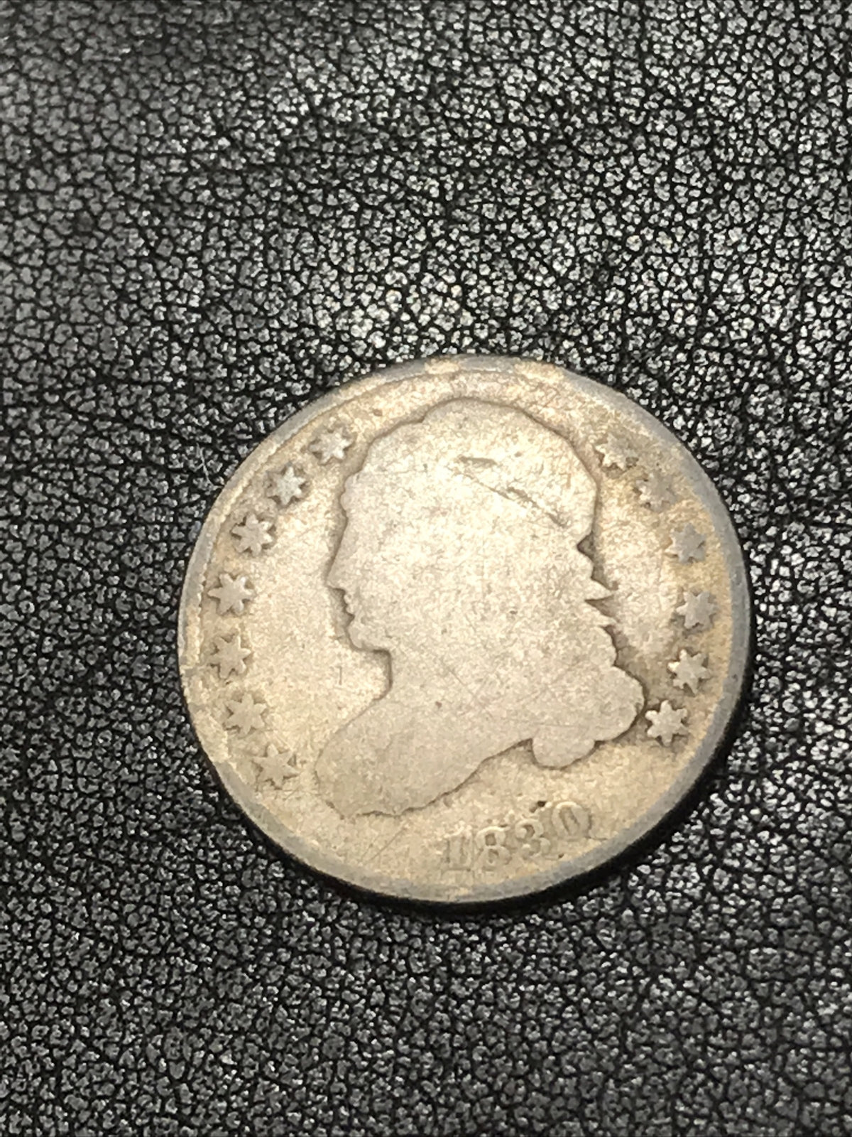 1830 Capped Bust Dime Silver 10c JR-7 R-4 Rare #44329