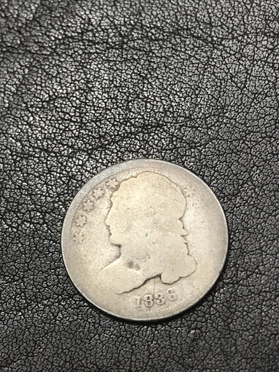 1836 Capped Bust Dime Silver Coin JR-3 R-3 #1797