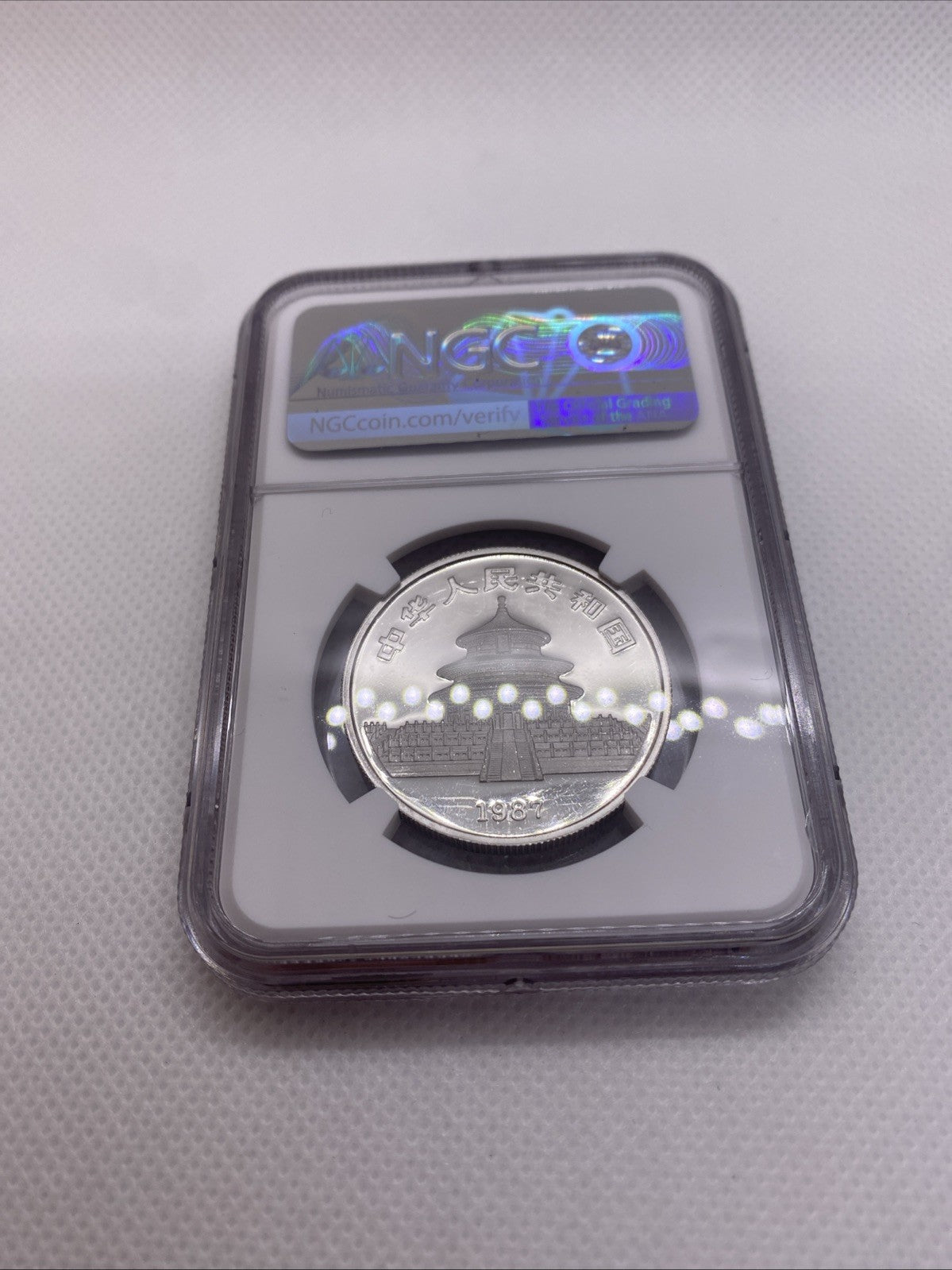 1987 100 Yuan 1 Oz .9995 China Platinum Proof Coin Panda NGC PF69 Ultra Cameo 01
