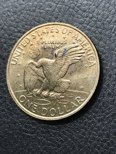 1971-D EISENHOWER TWO(2) $1 DOLLARS BU TONED COINS IN HIGH GRADE #IKE-635GE