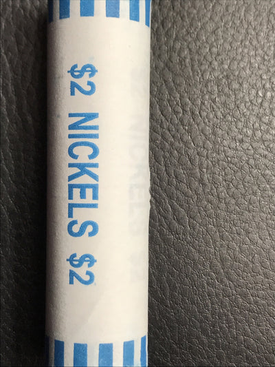 2019 P GEM BU JEFFERSON NICKEL ROLL BANK ROLL