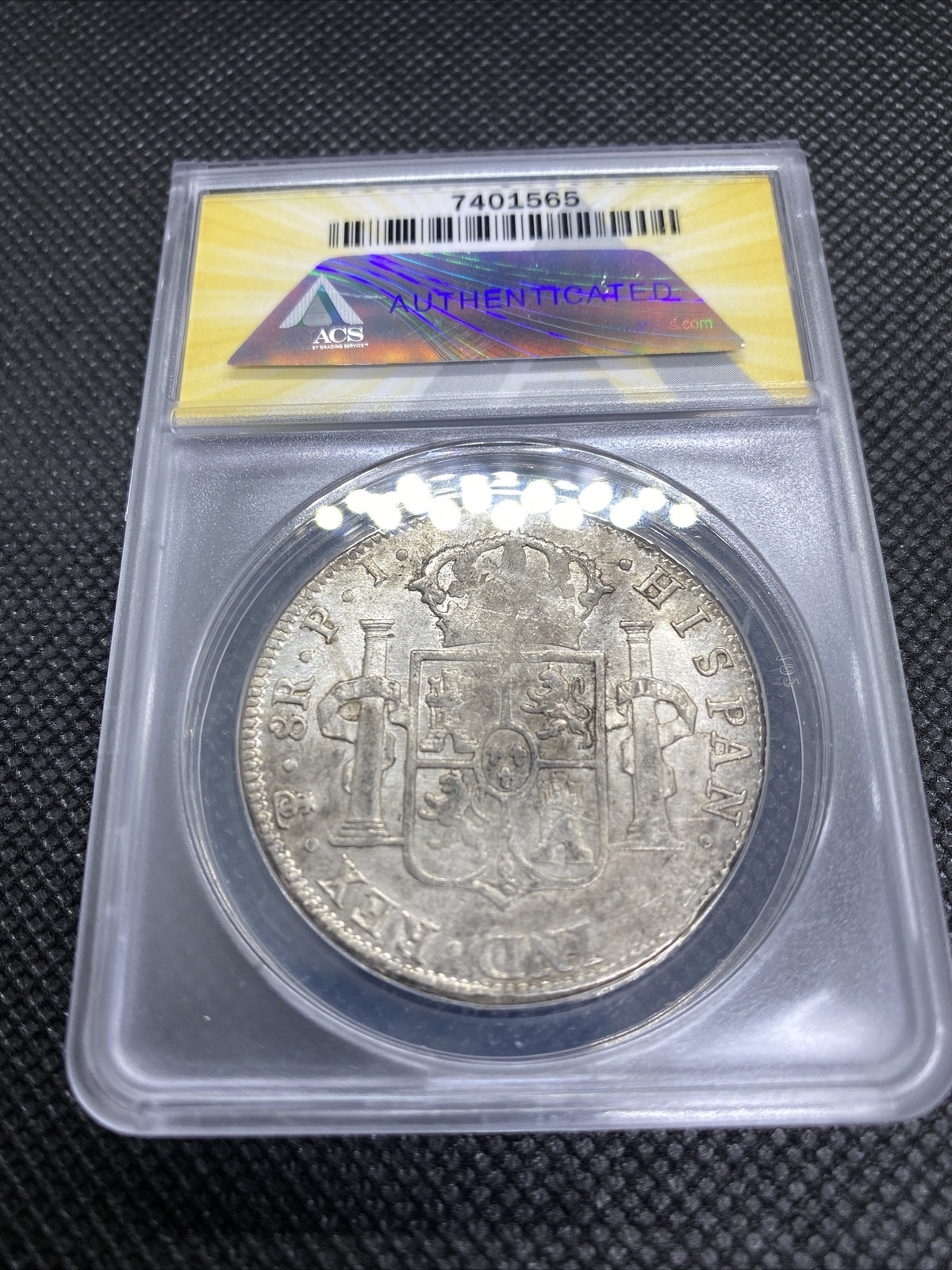 1816 PTS Bolivia 8 Reales 8R Anacs AU50 Details Silver Colonial Rare Potosi #565