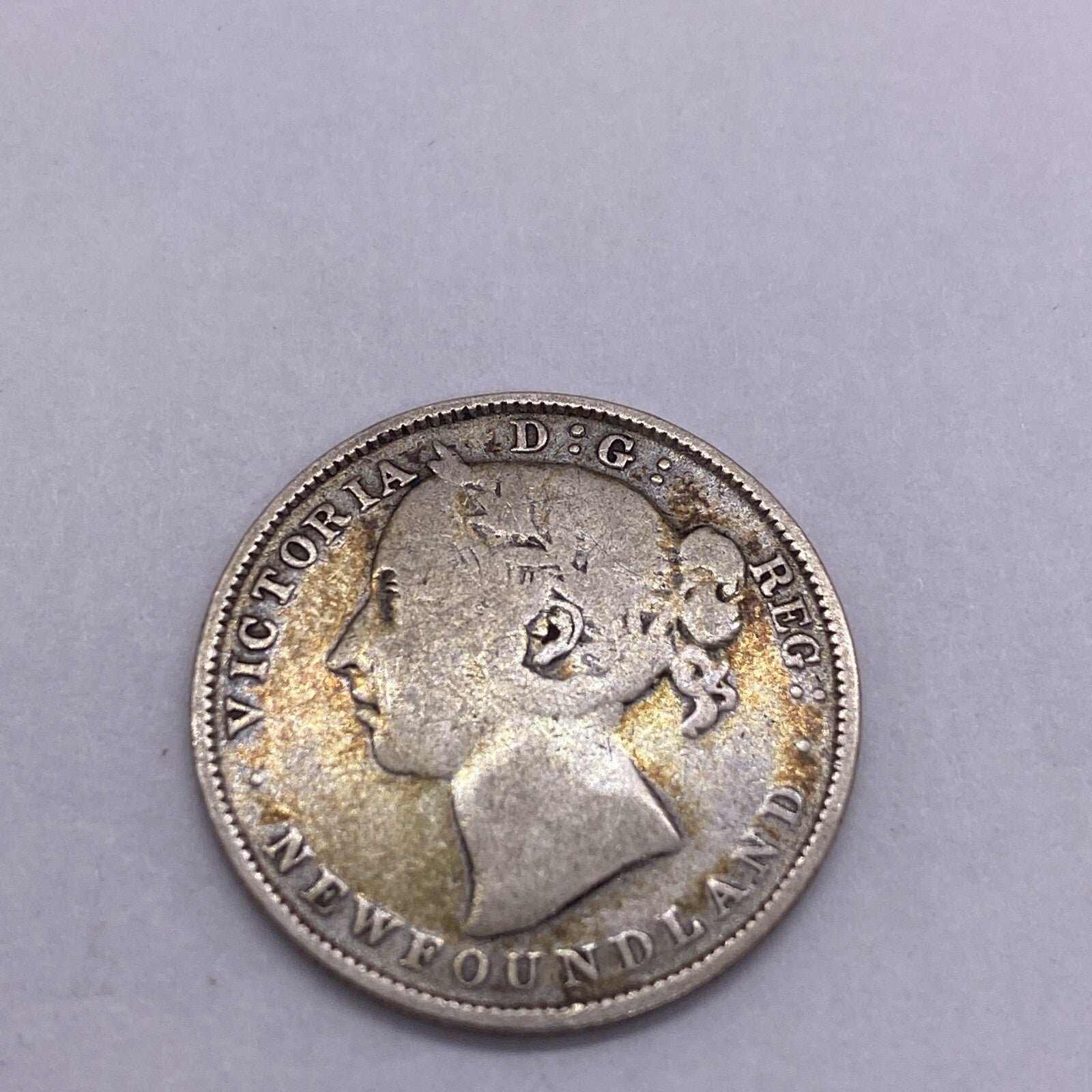 NEWFOUNDLAND 20 CENTS 1899 SILVER KM4 Silver Coin #288-10