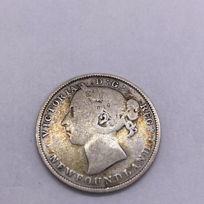 NEWFOUNDLAND 20 CENTS 1899 SILVER KM4 Silver Coin #288-10