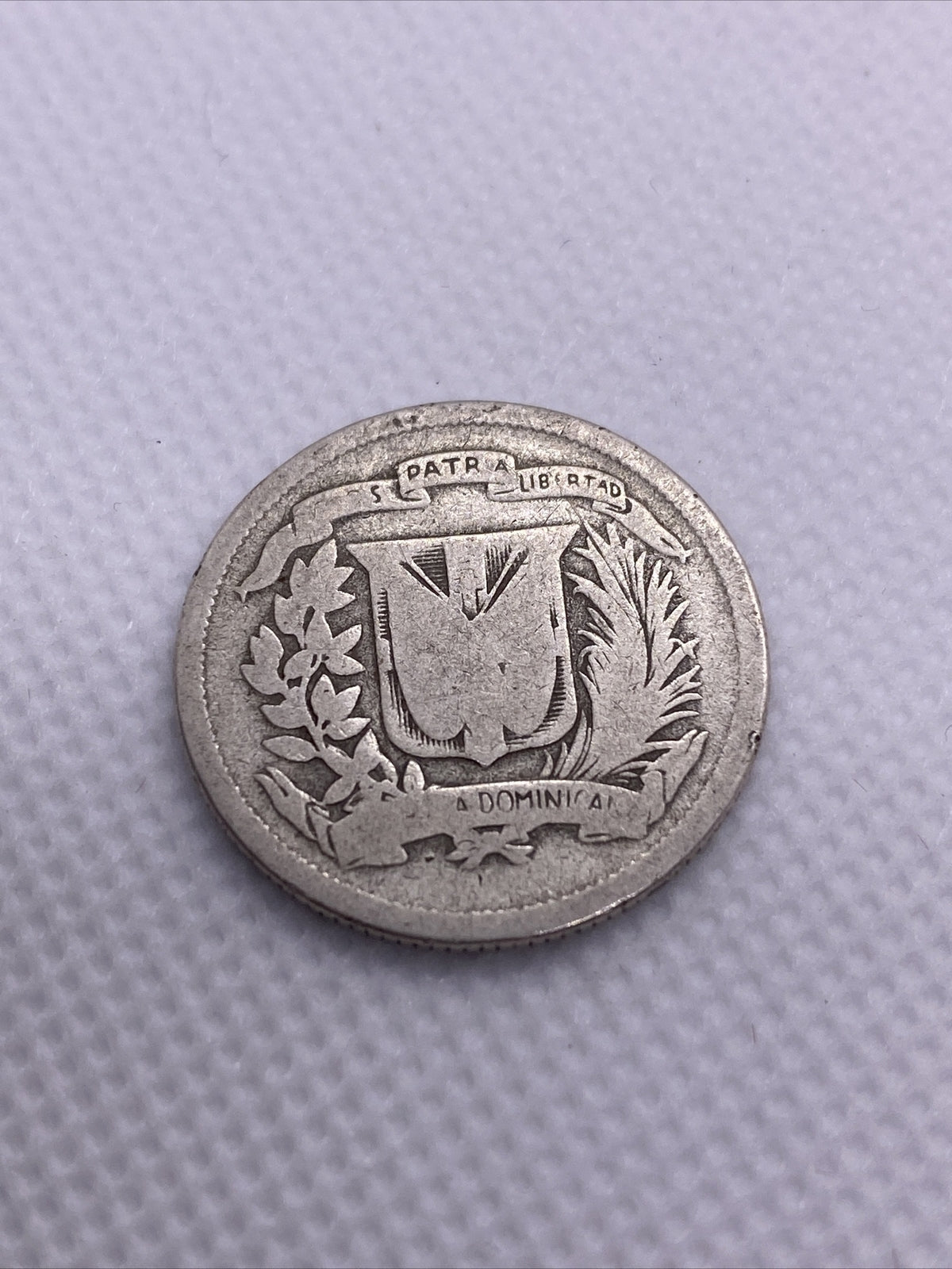 (No Date) Dominican Republic 25 Centavos - Dominicana Silver Coin