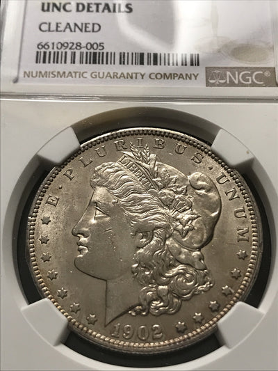 1902 O Morgan Silver Dollar $1 NGC UNC Details*ERROR LABEL* 928-005