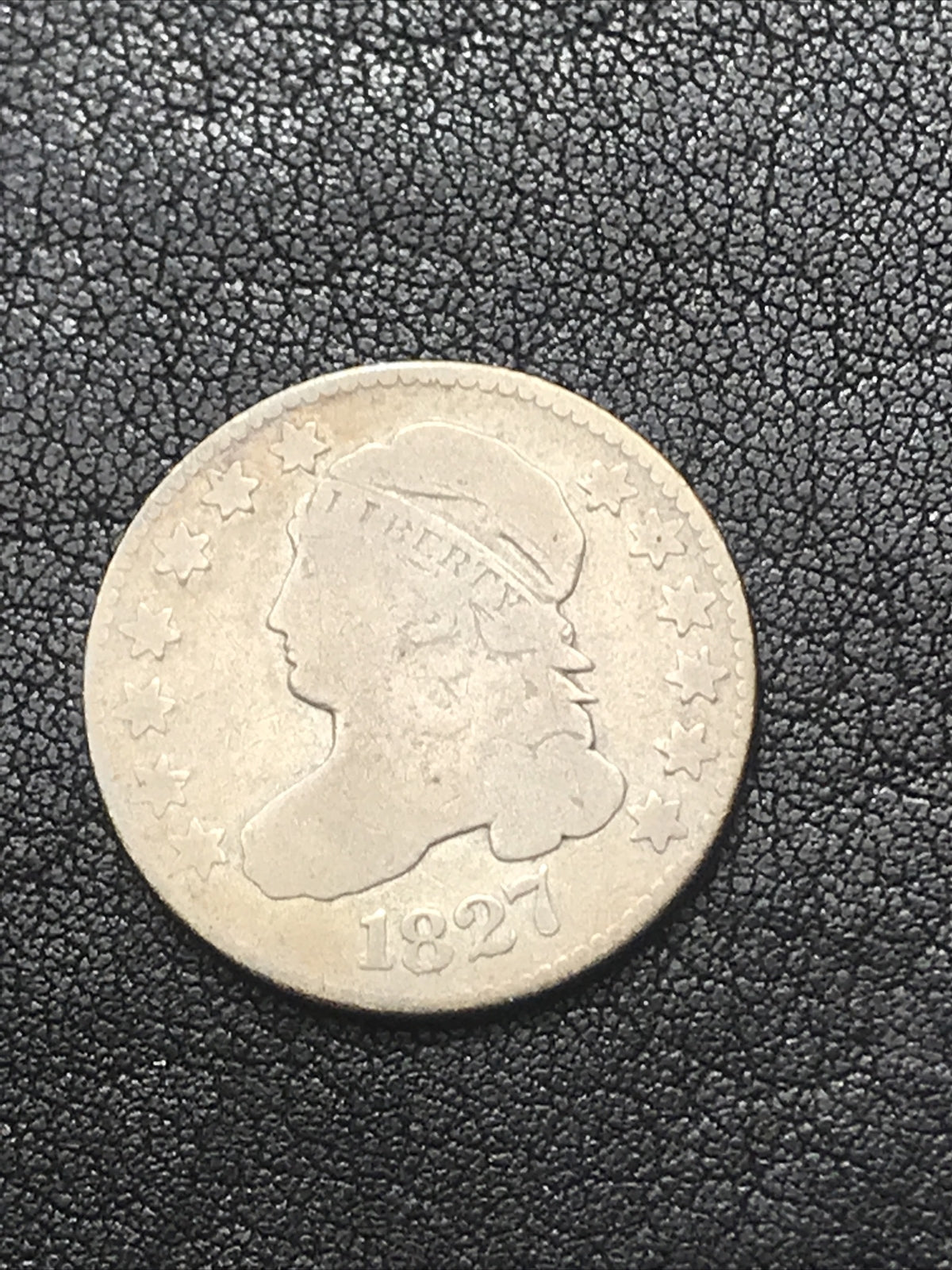 1827 10c Capped Bust Silver Dime JR-11 R-2 RARE #PP837