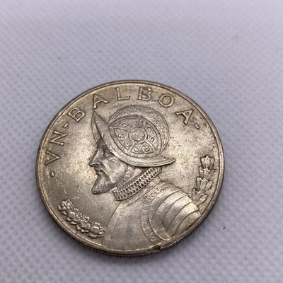 1947 Panama Silver Balboa Silver Coin Beautiful #9532