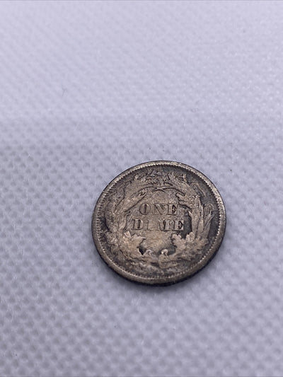 1875 Seated Liberty Silver Dime Great Condition #24849