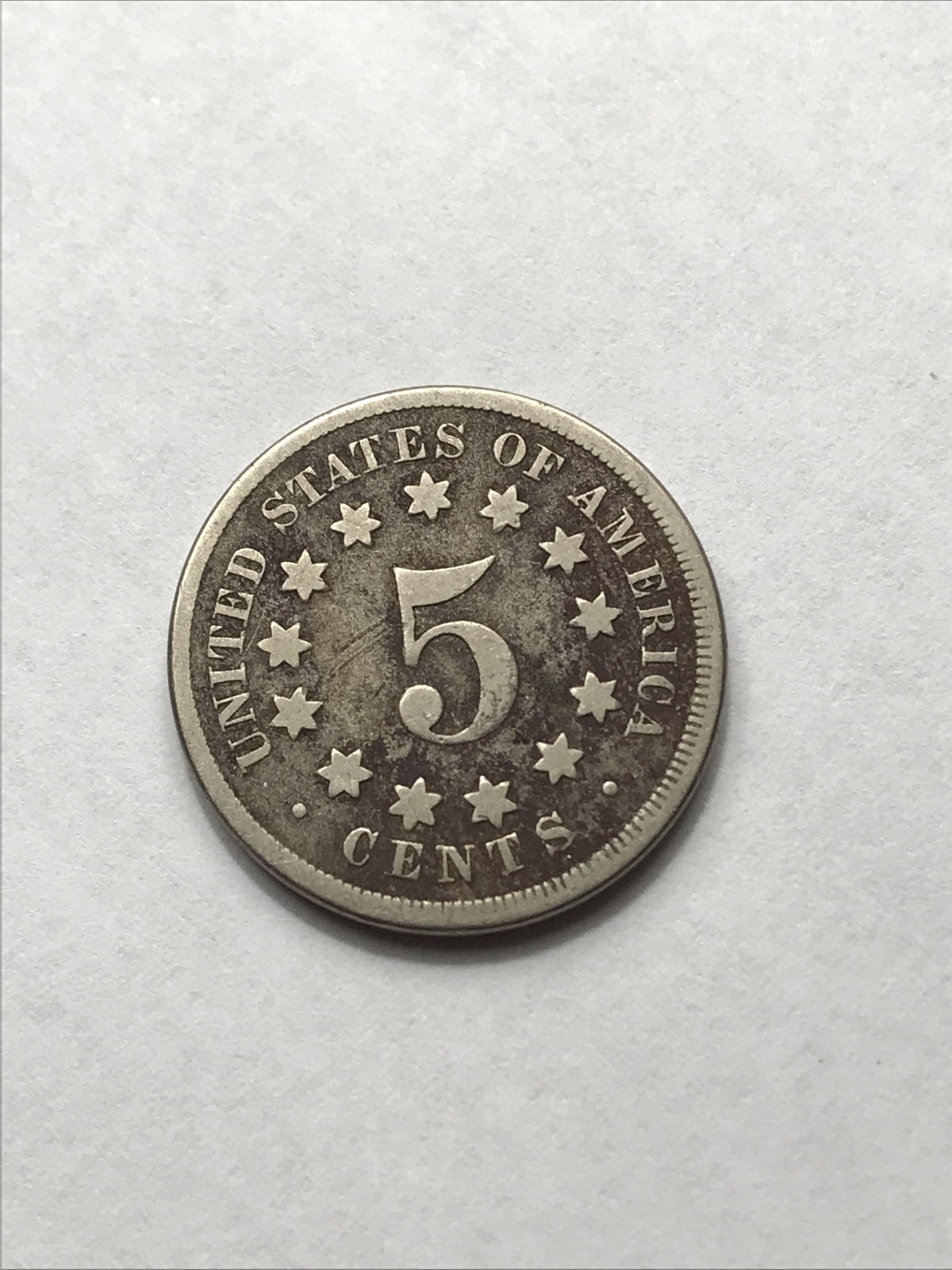 1867 Shield Nickel Great Beautiful Coin #YY67