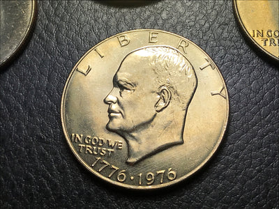 1976 P D Eisenhower Ike Seven $1 Dollars BU Toned Coins Type 1 - #IKE-7