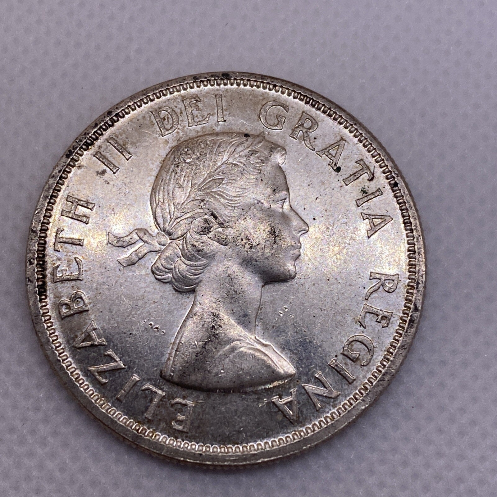 1958 CANADIAN SILVER DOLLAR BEAUTIFUL CANADA SILVER COIN #4700-10