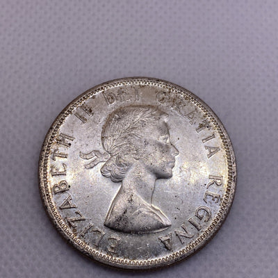 1958 CANADIAN SILVER DOLLAR CANADA SILVER COIN #3590-10