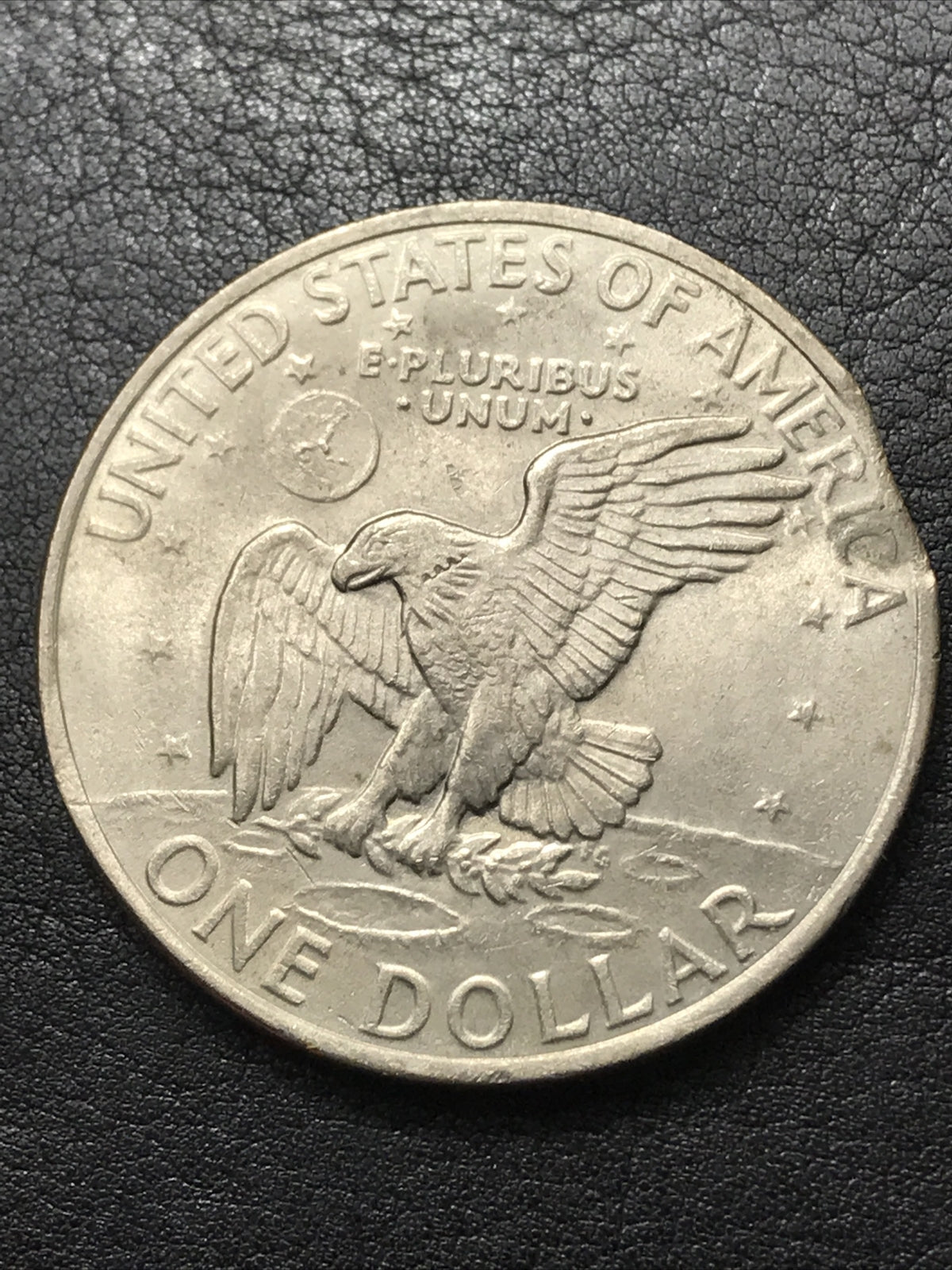 1971 Ike Dollar Clipped Planchet Error Eisenhower $1 One Dollar Error Coin