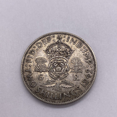 TWO SCHILLING 1942  SILVER  #643-10