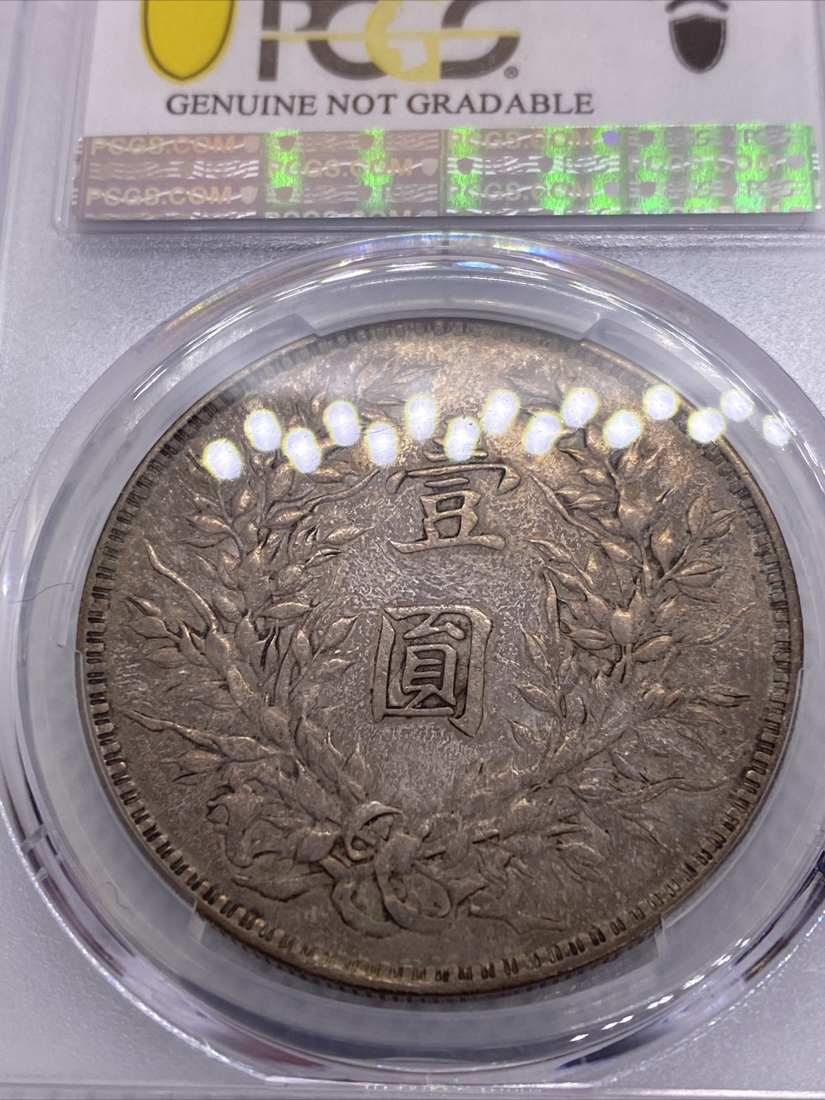 1914 China Fatman Dollar Yuan Shih Kai Beautiful Toning XF Details PCGS
