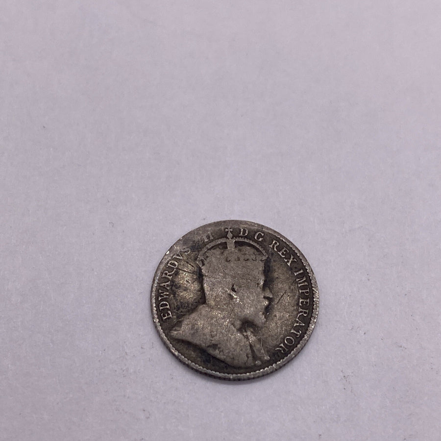 1906 Canada 10 Cents Silver Coin-Edward VII-KM#10 #6656-10