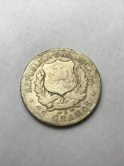 1897A 1 Peso Silver Crown One Peso Dominican Republic Silver