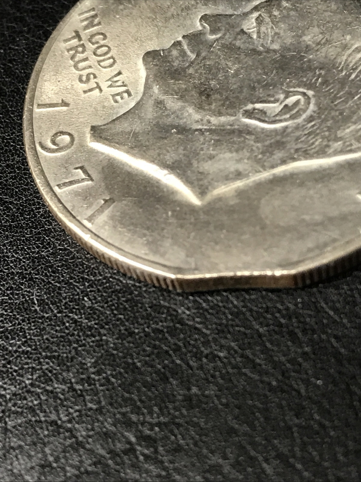 1971 Ike Dollar Clipped Planchet Error Eisenhower $1 One Dollar Error Coin