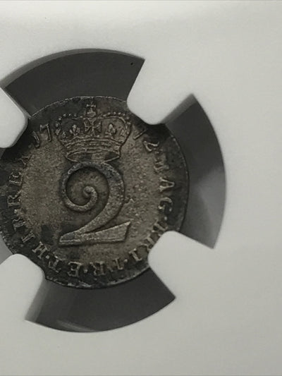1772 Great Britain Silver 2P Two Pence Maundy 2P Coin NGC UNC