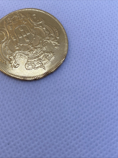 1797 R 6400 Reis Gold Coin Rio de Janeiro Mint Rare Beautiful Brazil Coin