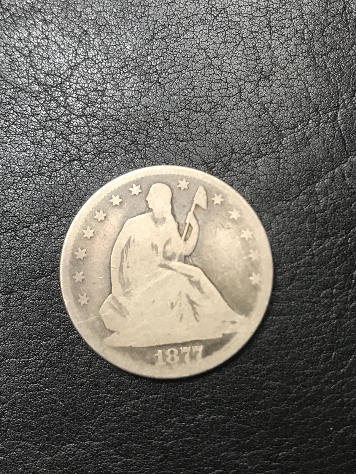 1877 Seated Liberty Half Dollar Silver Coin