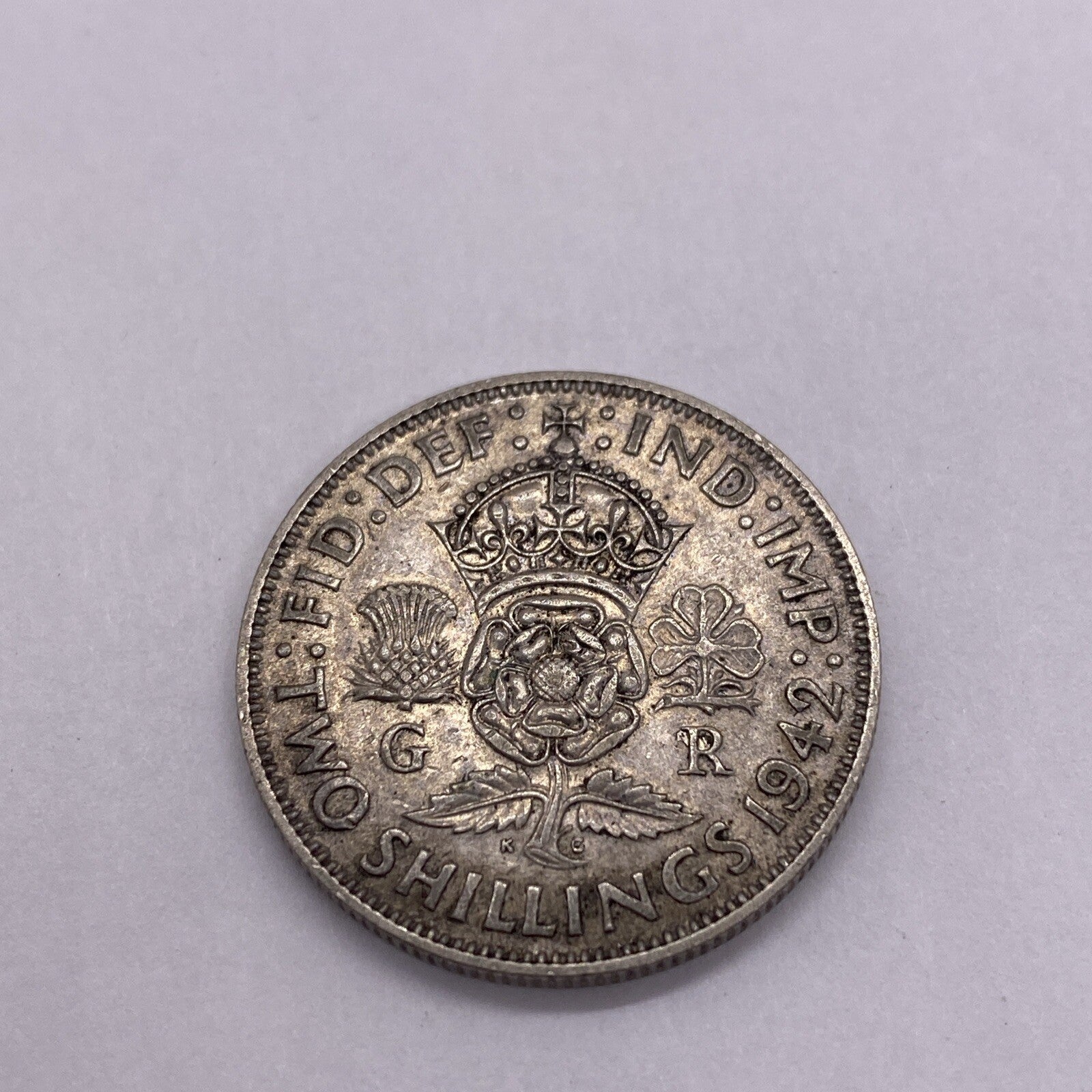 TWO SCHILLING 1942  SILVER  #643-10