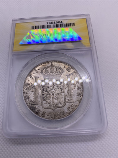 1817 PTS Bolivia 8 Reales 8R Anacs AU53 Details Silver Coin Colonial Rare #564