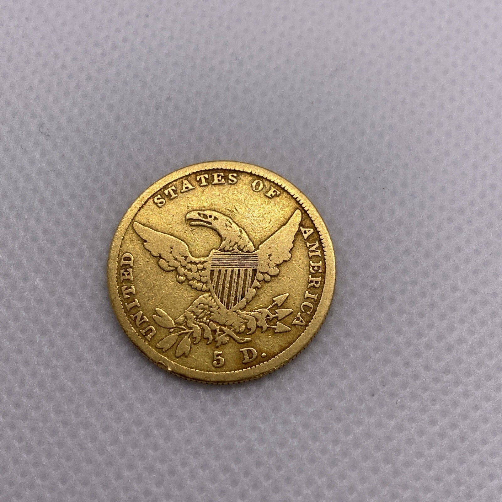 1836 $5 Five Dollars Gold Liberty Half Eagle Coin Beautiful US Gold Coin #8727