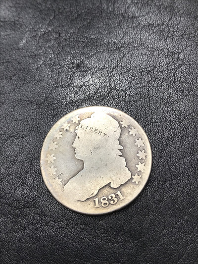 1831 Capped Bust Half Dollar Silver 50 Cent O-107 R-3 Rare #J-201-41
