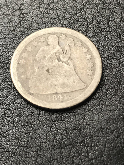 1841 Seated Liberty Dime Silver 10c Coin 10 Cents Ten Cents HGLK1