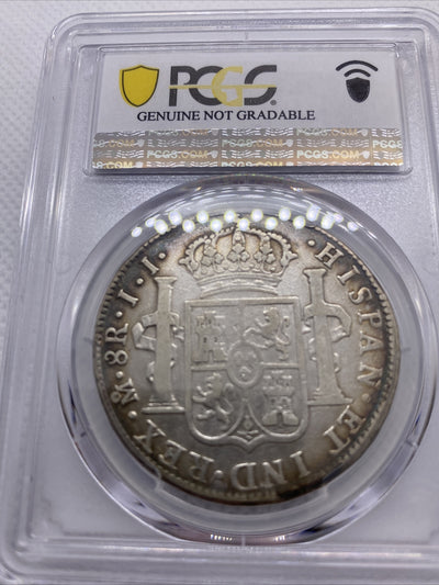 1818 MO JJ Mexico 8 Reales Silver Ferdinand VII PCGS VF Detail Calico-1333 #7954