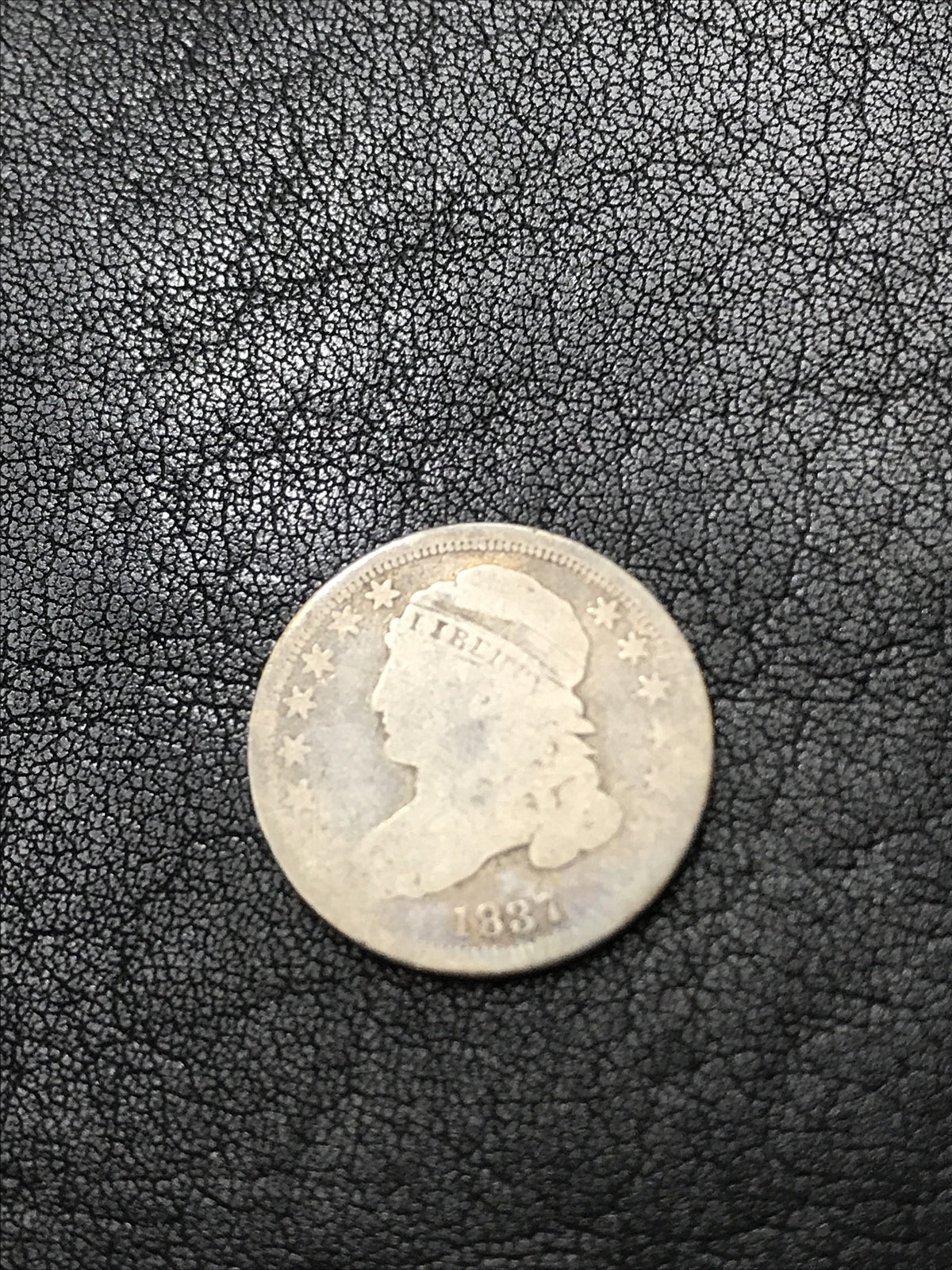 1837 Capped Bust Dime Silver 10c Coin #WR636