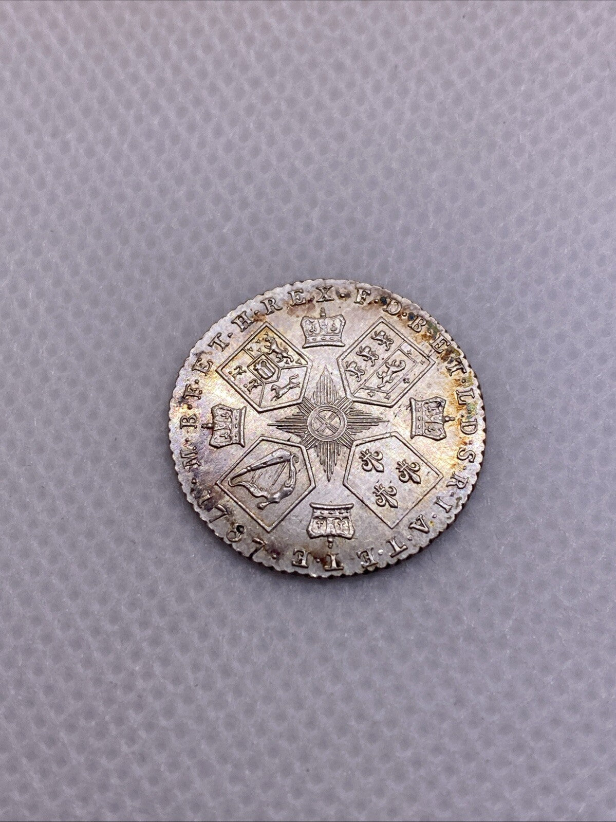 1787 GREAT BRITAIN George III Silver 6 Pence London Mint Silver Coin