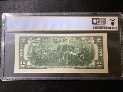 2017  $2 Star Note PCGS 66 PPQ 956* Star Two Dollars 3 Digits Lucky $2 Note HIGH