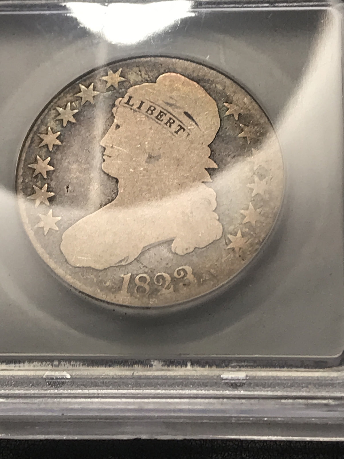 1823 Capped Bust Half Dollar  O-108A  ICG AG3 RARE Lowball Variety Silver Coin