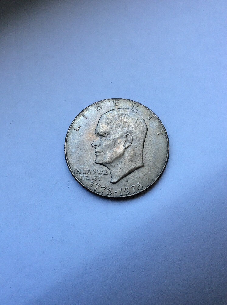 1976 D Eisenhower Bicentennial Dollar Type 1 Ike US Mint Coin #159