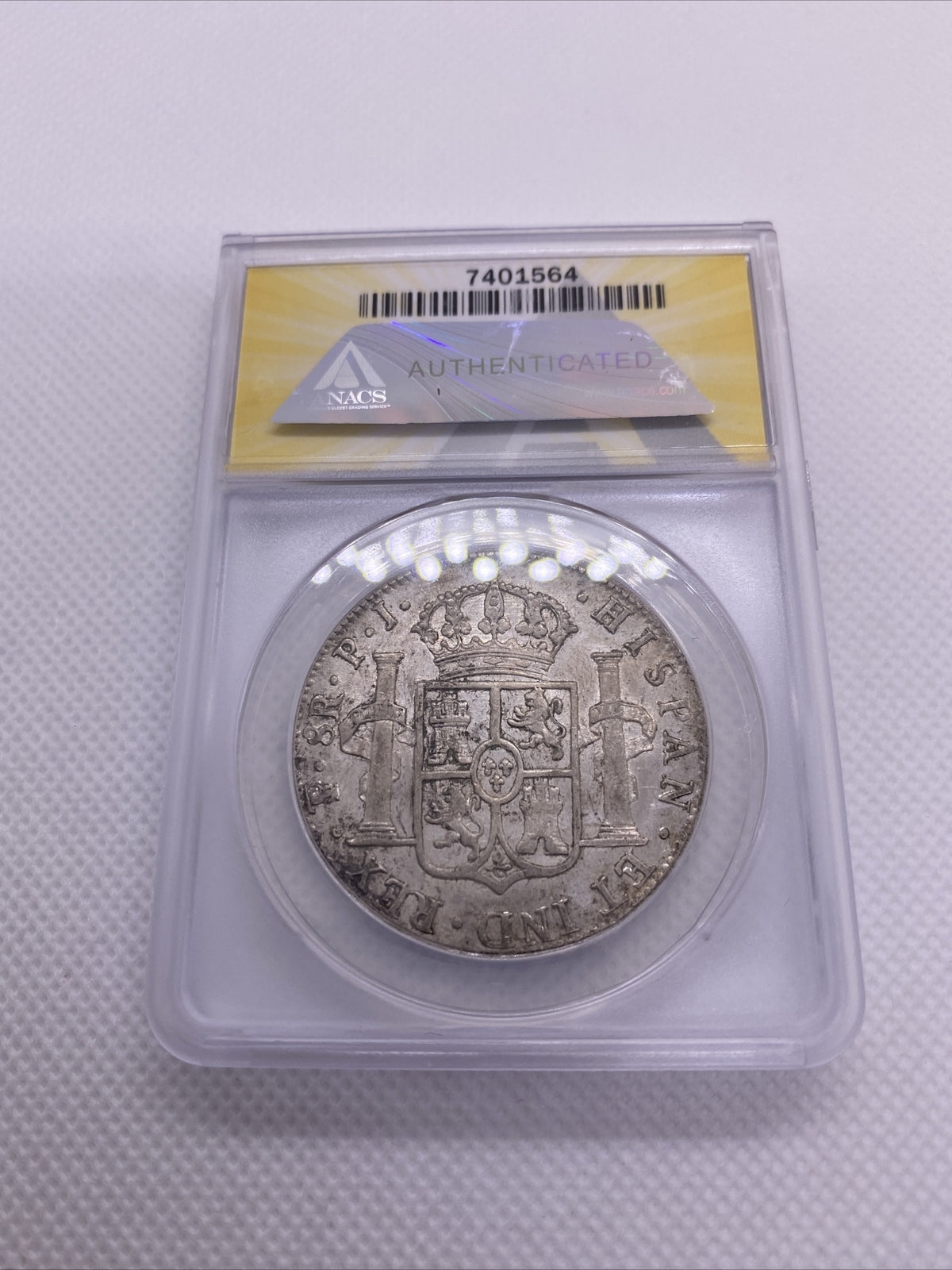 1817 PTS Bolivia 8 Reales 8R Anacs AU53 Details Silver Coin Colonial Rare #564